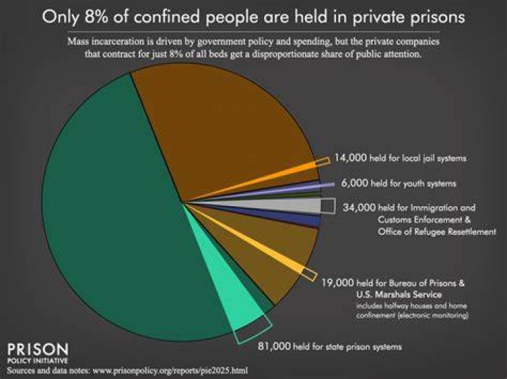 Are all prisons in the US privately owned?