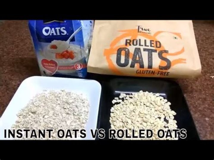 Are rolled oats better than instant oats?