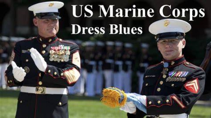 Can a Marine wear dress blues to wedding?