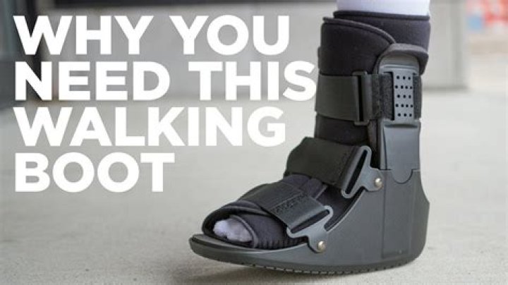 Can a walking boot make an injury worse?