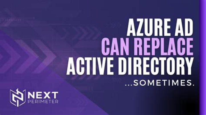 Can Azure AD replace Active Directory?