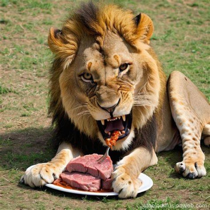 Can humans eat lion meat?