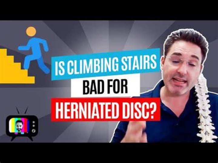 Can I climb stairs with herniated disc?