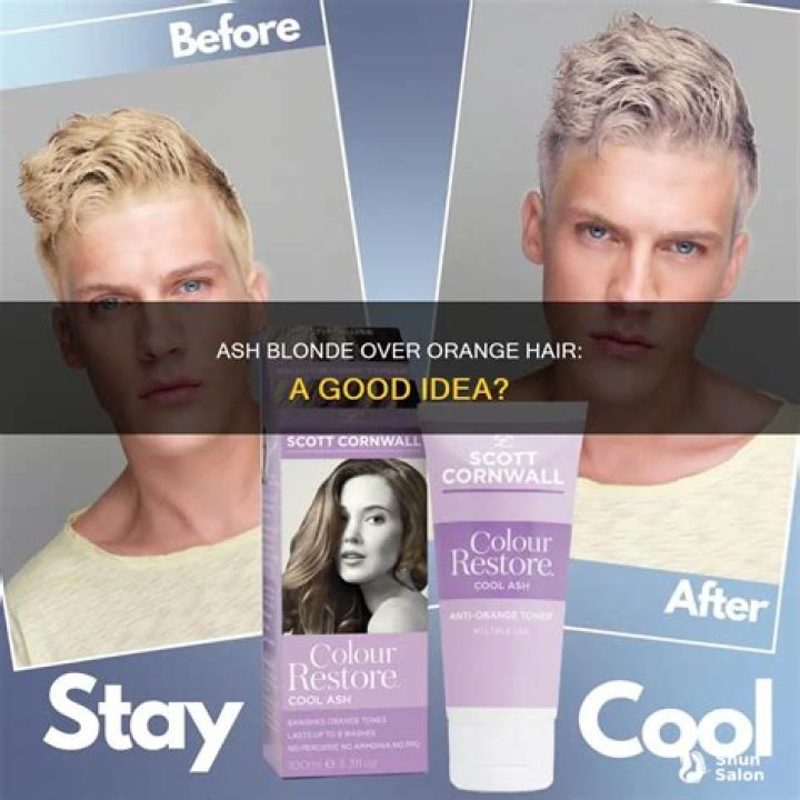 Can I put ash blonde over orange hair?