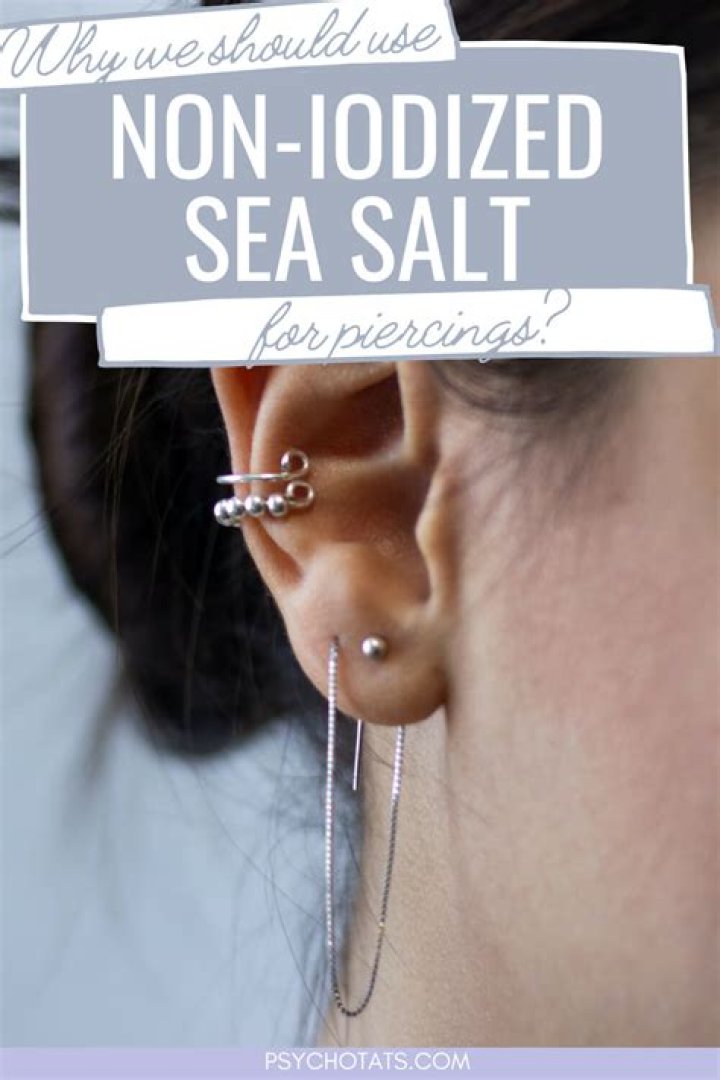 Can I use table salt to clean my piercing?