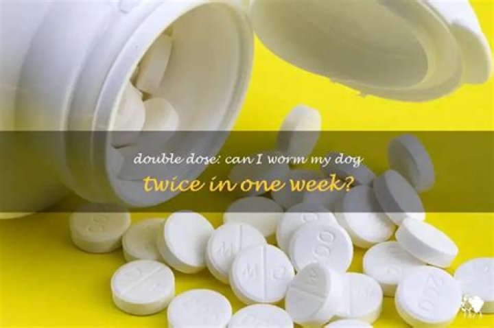 Can I worm my dog twice in one week?