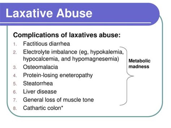 Can laxative dependency be reversed?