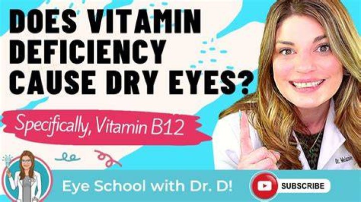 Can low B12 cause dry eyes?
