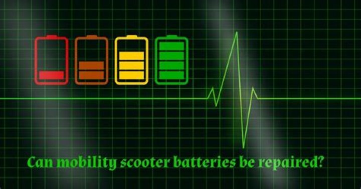 Can mobility scooter batteries be repaired?