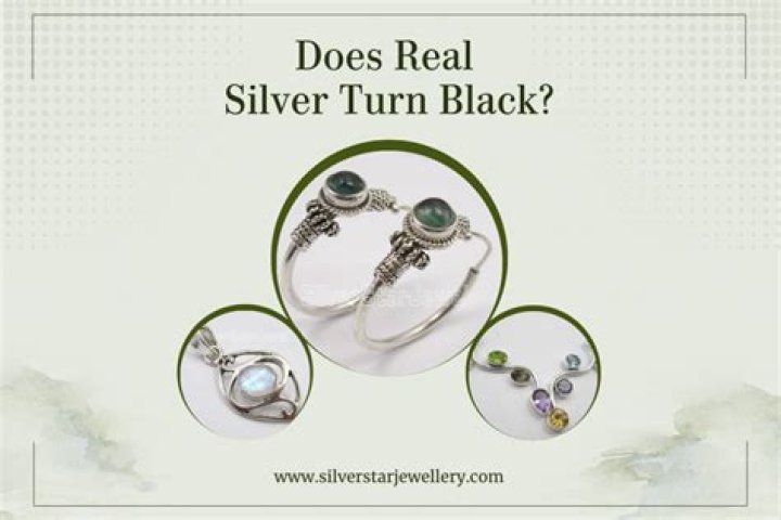 Can real silver turn black?