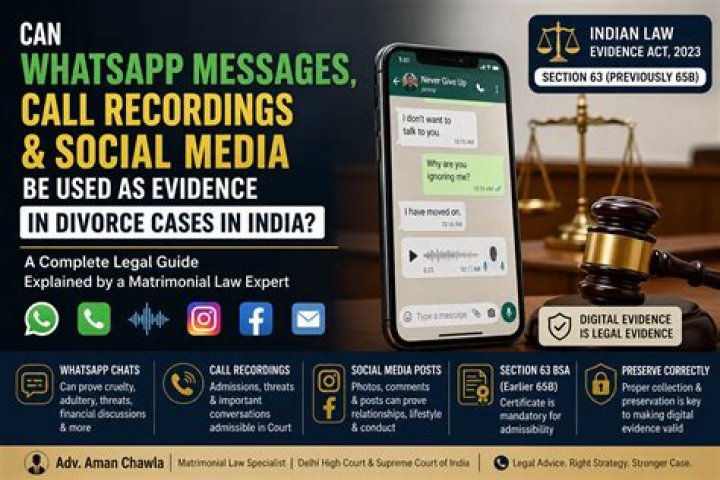 Can WhatsApp be used as evidence?