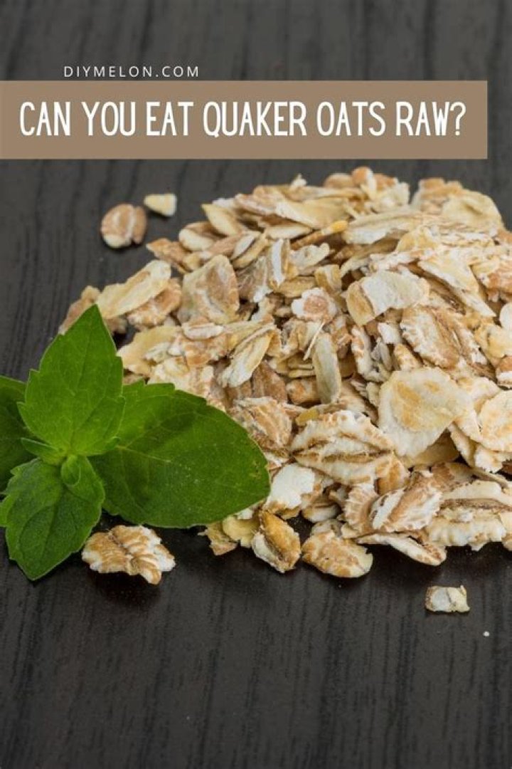Can you eat Quaker Oats Raw?