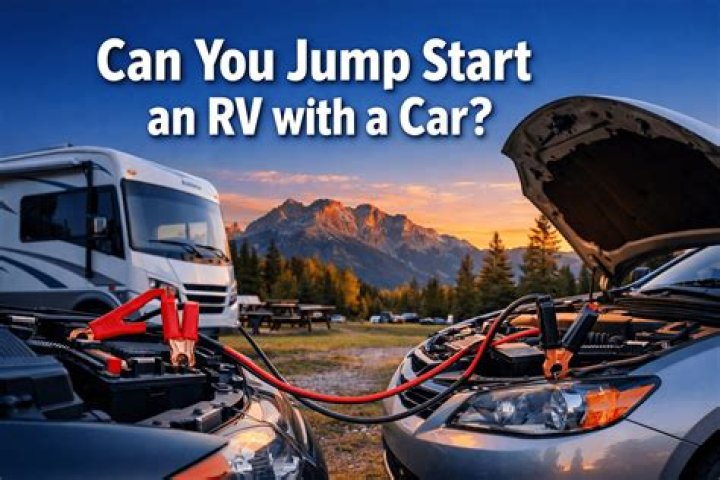 Can you jump an RV battery with a car?