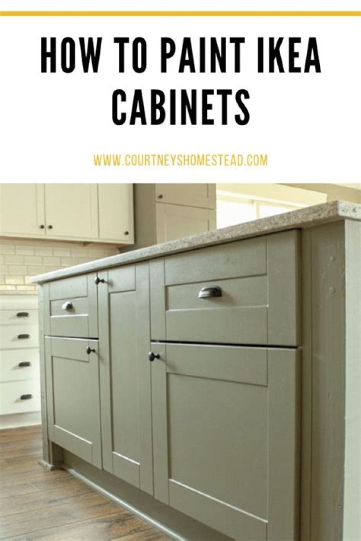 Can you paint IKEA cabinets?
