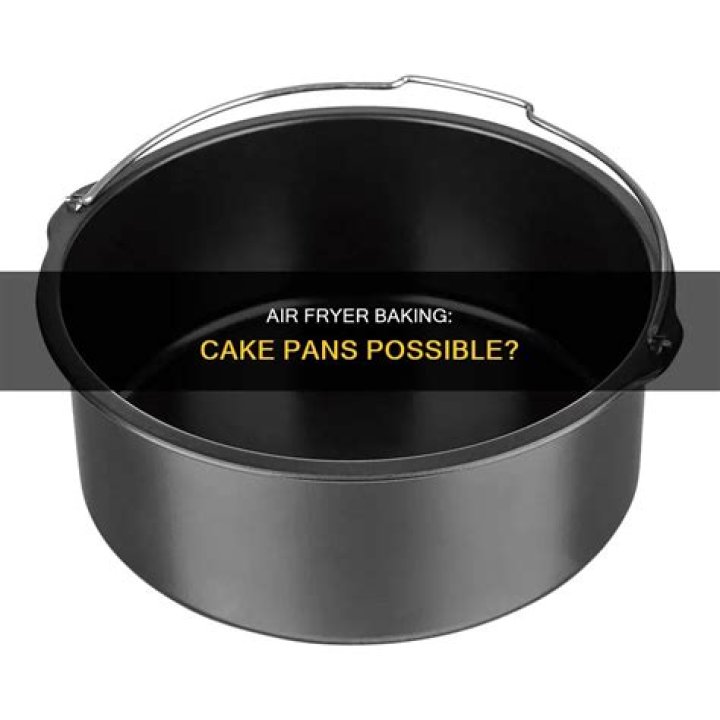 Can you put a cake pan in an air fryer?