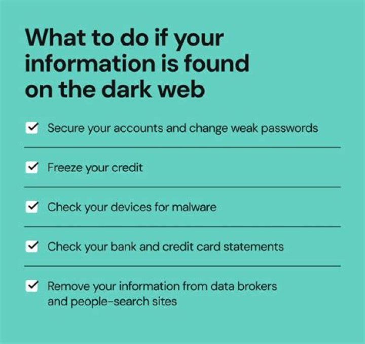 Can you remove your information from the dark web?