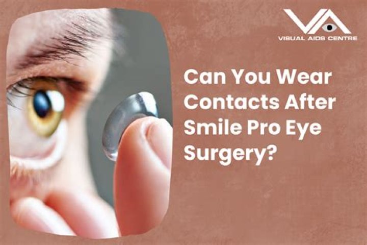 Can you wear contacts in surgery?