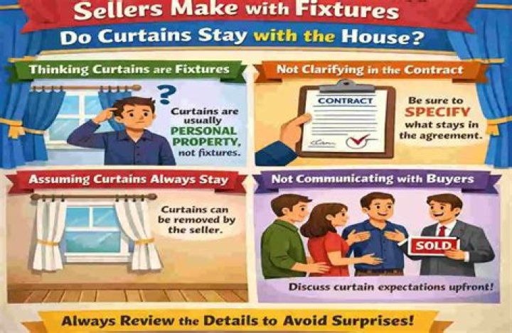 Do curtains stay when you sell a house?