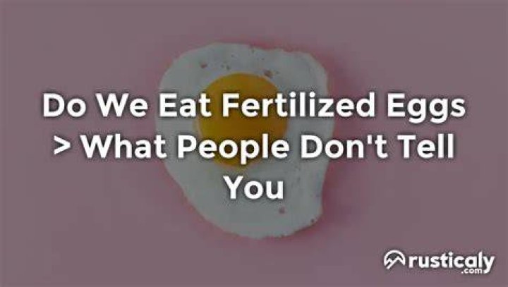 Do we eat fertilized eggs?