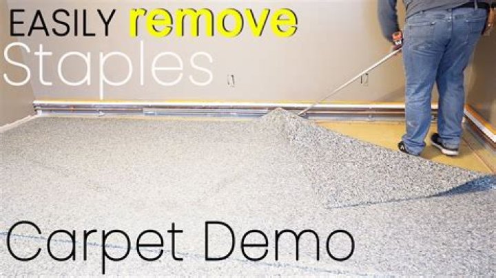 Do you have to remove old carpet staples?