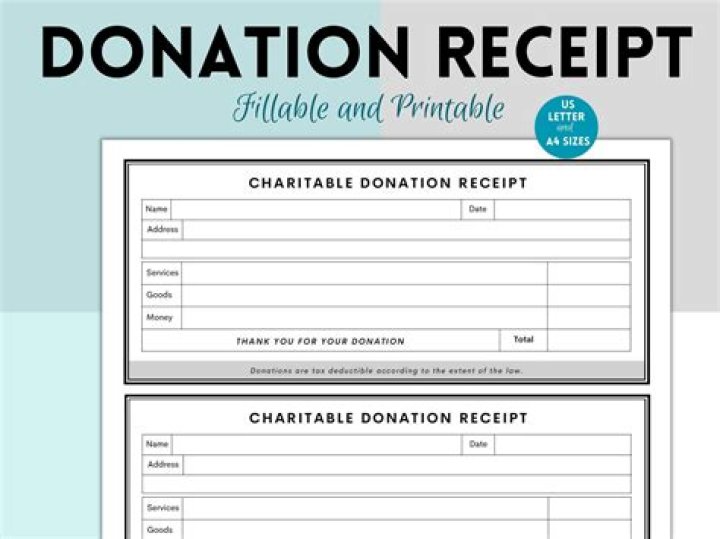 Do you need receipts for charitable donations?