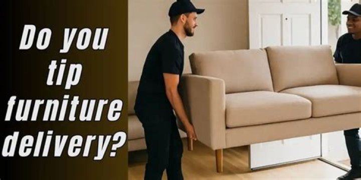Do you tip furniture assembly guys?