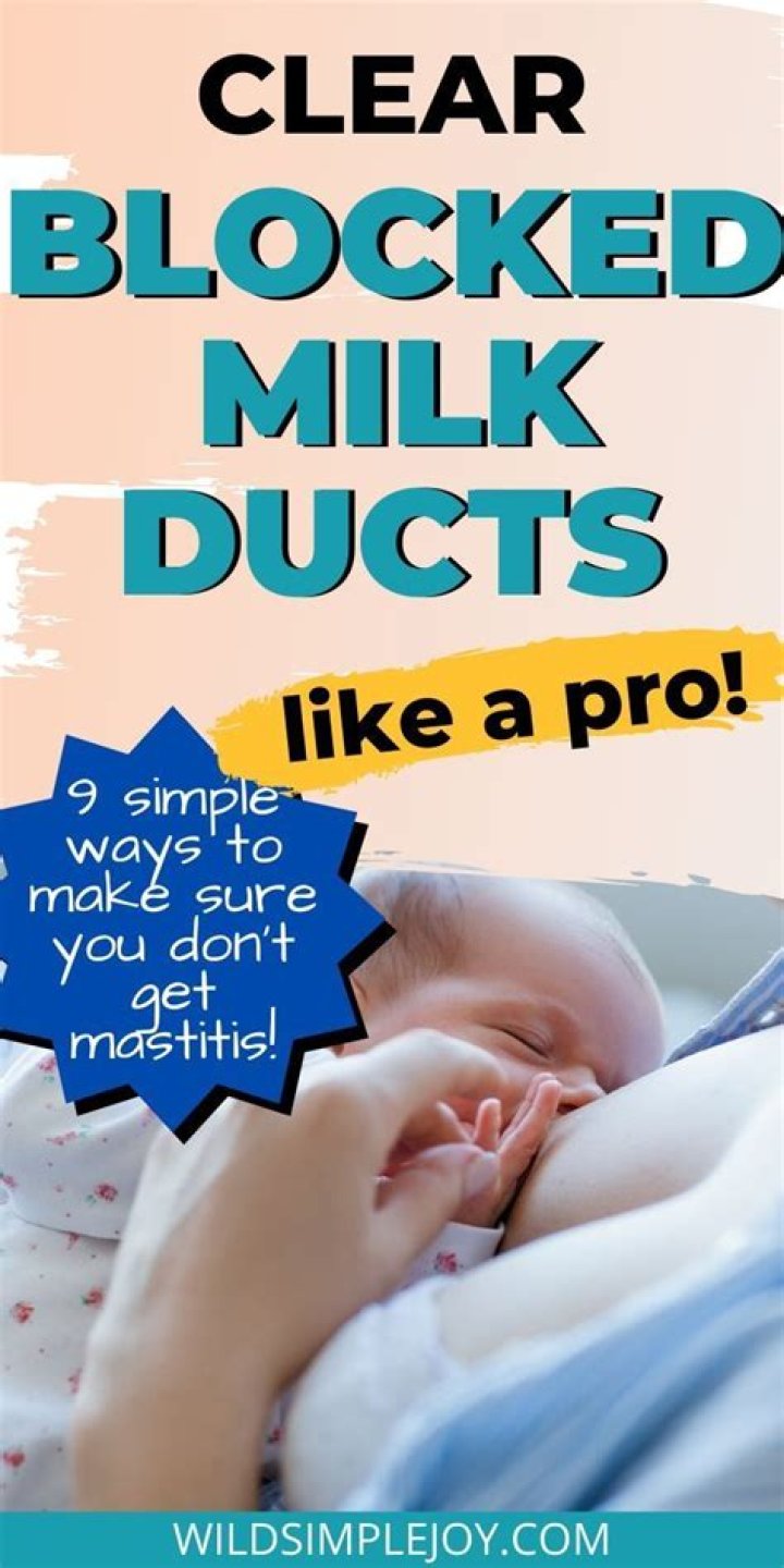 Does blocked milk duct reduce milk supply?