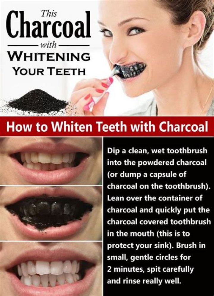 Does brushing with charcoal whiten teeth?