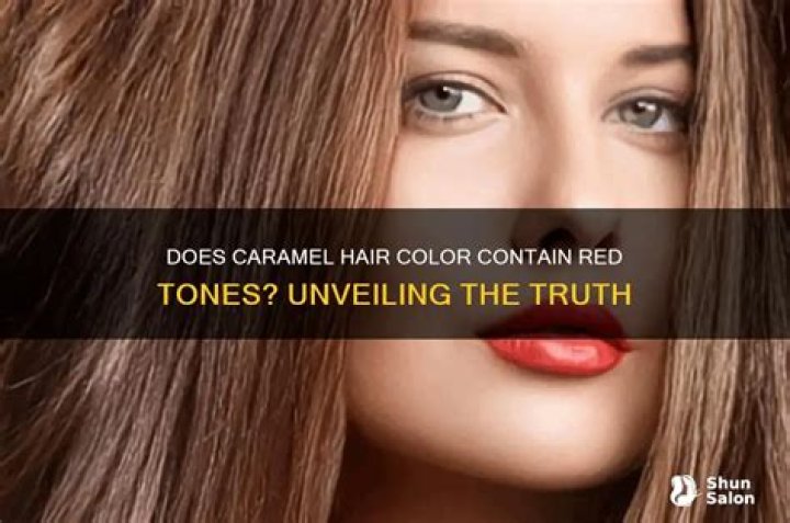 Does caramel hair color have red in it?