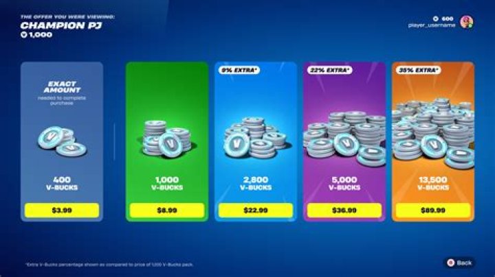 Does game sell V-Bucks?