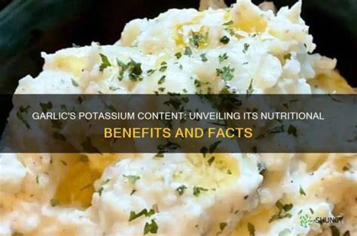 Does garlic contain potassium?