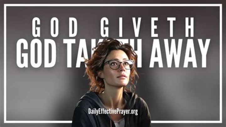 Does God give life and take life?