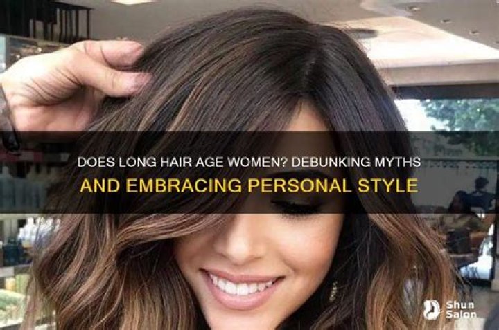 Does long hair age a woman?