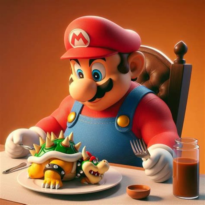 Does Mario eat Toad?