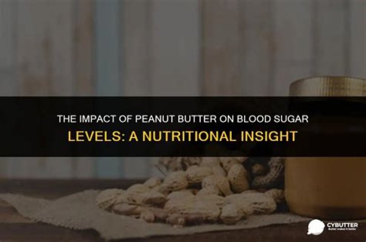 Does peanut butter lower blood sugar?