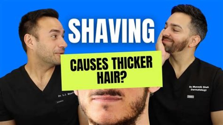 Does shaving belly hair make it thicker?