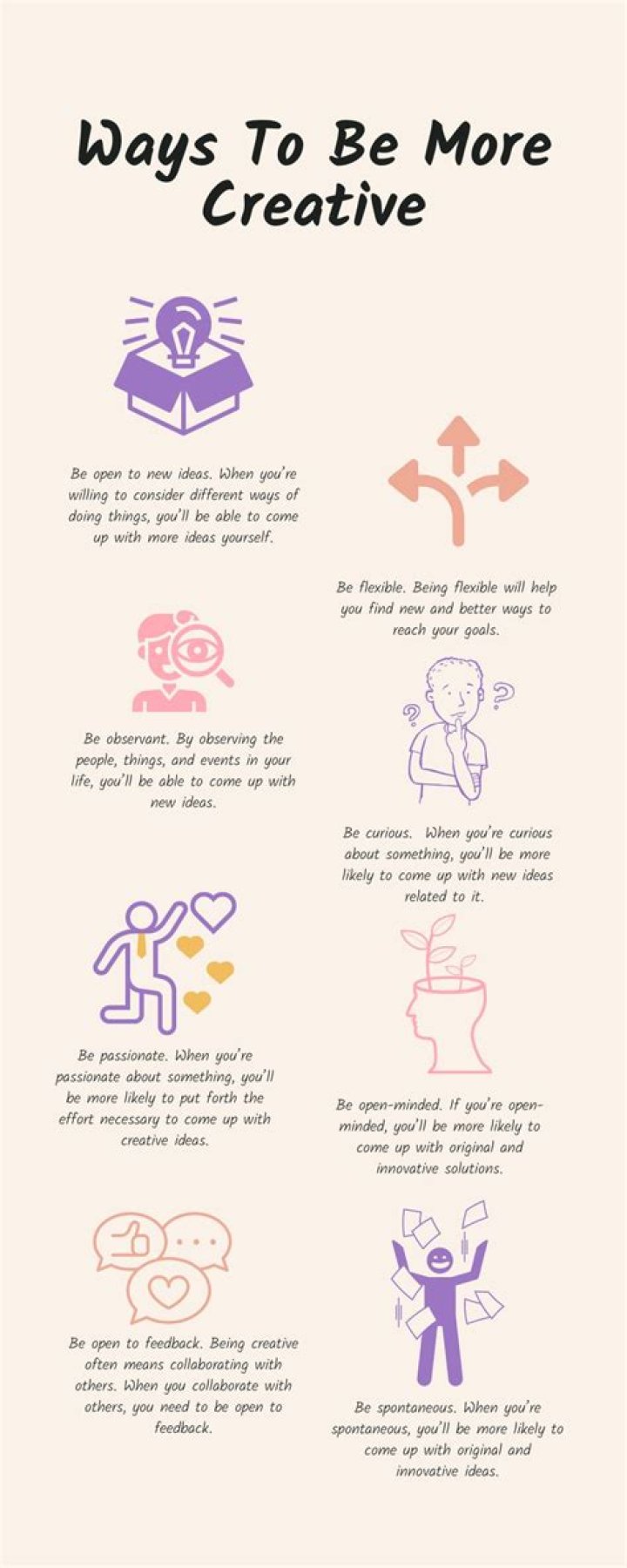 How can I be creative in love?