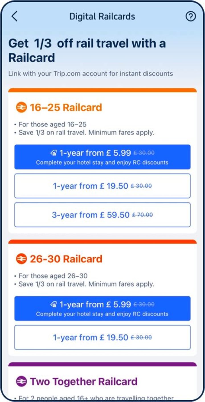 How can I get a free railcard?