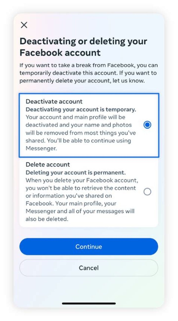 How can I recover my deactivated Facebook account after 30 days?