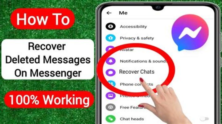How can I retrieve deleted messages from Messenger?