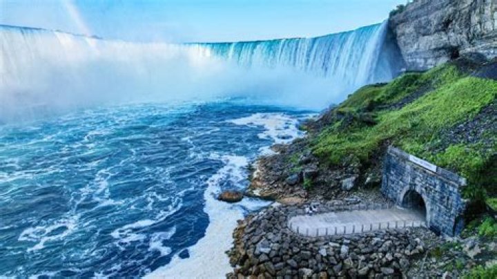 How deep is the pool at the bottom of Niagara Falls?