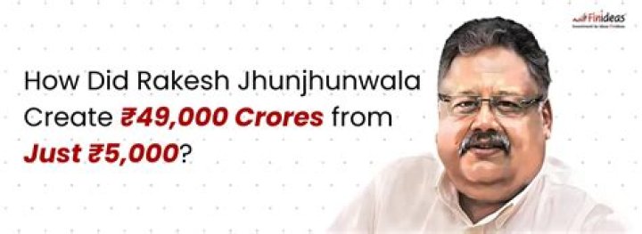 How did Rakesh Jhunjhunwala became rich?
