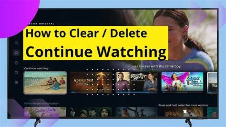 How do I clear my continue watching on-demand?