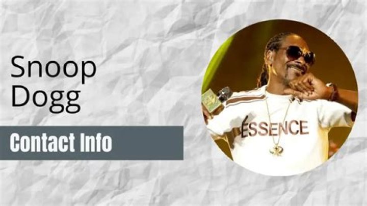 How do I contact Snoop Dogg email?