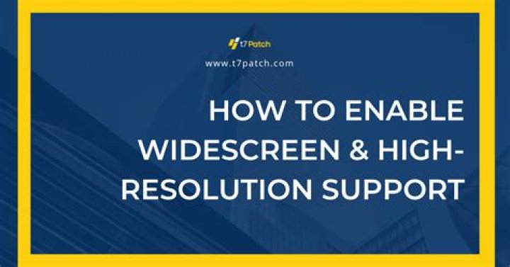 How do I enable widescreen fixer?