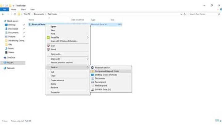 How do I make a ZIP file less than 25 MB?