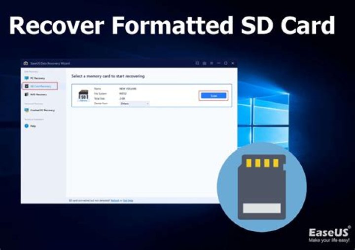 How do I recover photos from a formatted SD card?