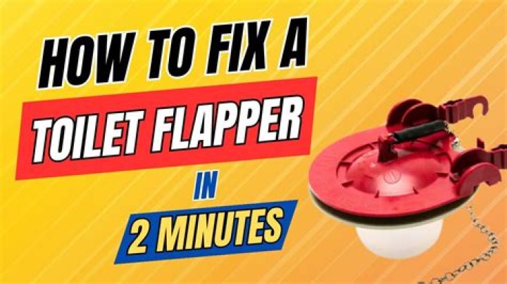 How do I stop my toilet flapper from leaking?