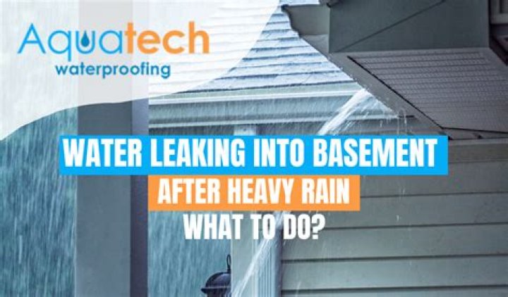 How do I stop rain water from coming into my basement?
