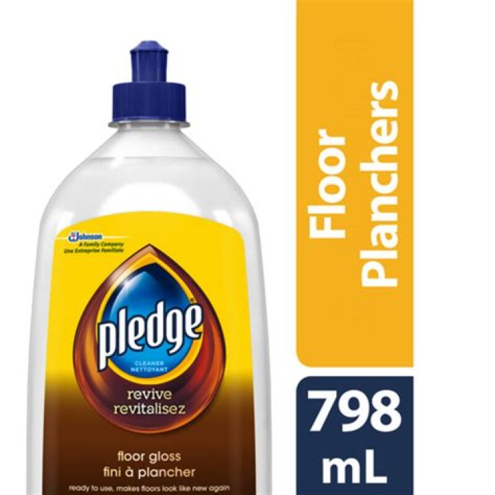 How do you apply pledge floor polish?
